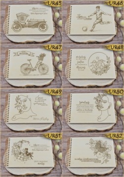 Деревянный спиральный альбом на 18 лет.