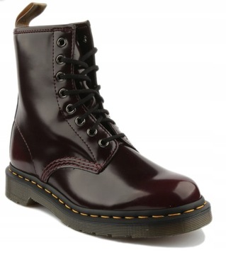 Borki Dr Martens Vegan1460 Cherry Red roz.42