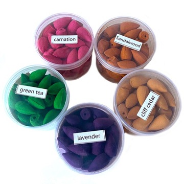 АРОМАТИЧЕСКИЕ ФИТИЛИ конусные, натуральные, для КАМИНА, 50 шт.