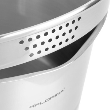 Набор горшков FLORINA Smart 8 шт. Инокс индукция