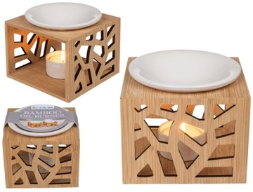 БАМБУКОВЫЙ КАМИН ДЛЯ АРОМАТИЧЕСКИХ МАСЕЛ, ажурный узор