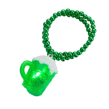 СТ. Ожерелье из бисера на день Святого Патрика, нарядные аксессуары для костюма, пивная кружка