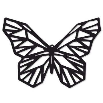Motyl geometryczny metalowy dekoracja loft 72x100