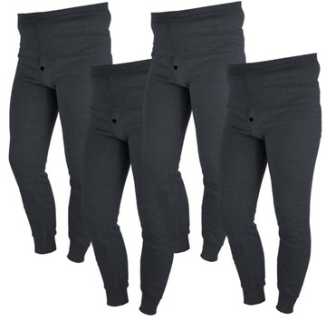4 SZT KALESONY CHŁOPIĘCE SPODNIE OCIEPLANE CIEPŁE LEGGINSY 104/110cm