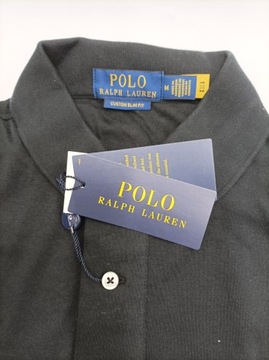 Polo Ralph Lauren, męska bluzka polo z długim rękawem, r.M, czarna