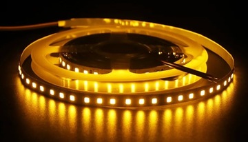 TAŚMA 2835 120LED 1M IP20 żółty 9,6W żółta JAKOŚĆ gęsta jasna