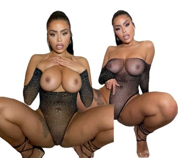 Sexy bielizna erotyczna body prześwitujące komplet bodystocking