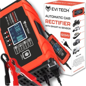 Nabíječka autobaterií 12V 24V Automatická s funkcí Opravy