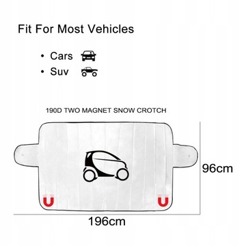 Dla Smart Fortwo Forfour 453 451 450 z przodu samochodu