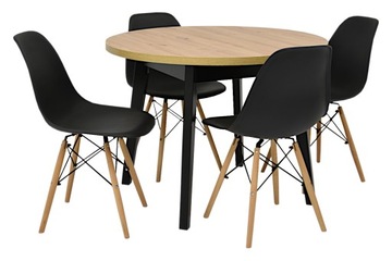 Komplet stół rozkładany 100/130 cm i 4 krzesła