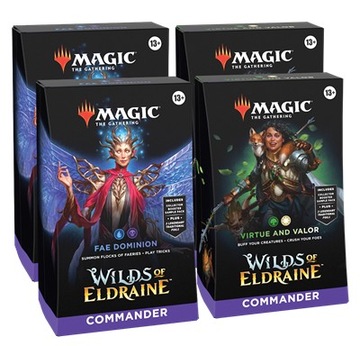 MTG Wilds of Eldraine Commander Display 4x Deck