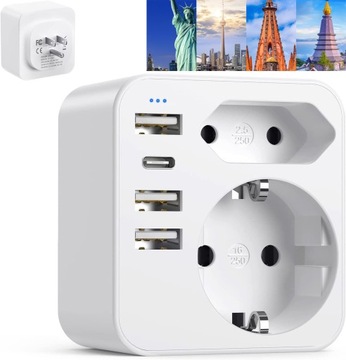ADAPTER PODRÓŻNY PRZEJŚCIÓWKA Ameryka KanadaMeksyk