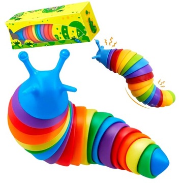 GĄSIENICA SENSORYCZNA ANTYSRESOWY ROBAK FIDGET FINGER SLUG