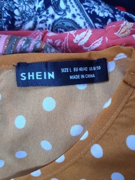 Musztardowa bluzka Shein