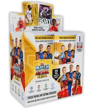 MATCH ATTAX EXTRA CHAMPIONS LEAGUE 24/25 TOPPS - 10 saszetek - 120 kart
