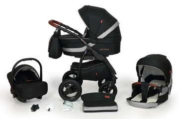 WÓZEK DZIECIĘCY VERDI OPTIMA BLACK/LIMITED 3W1