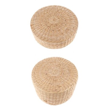 2. Japoński zestaw poduszek ze słomy Tatami