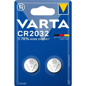 2 x Bateria litowa VARTA CR2032 w blistrze