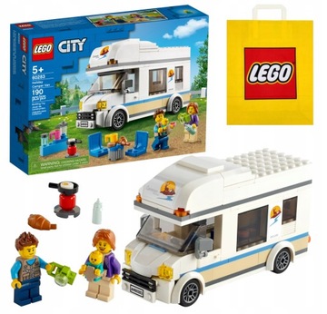 LEGO City 60283 Wakacyjny Kamper Piknik Bus Van Klocki 5+ Torba