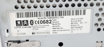 CITROEN C5 III РАДИО НАВИГАЦИЯ NG4 NAVI 96779298 96779298ZD МАТЕРИНСКАЯ ПЛАТА