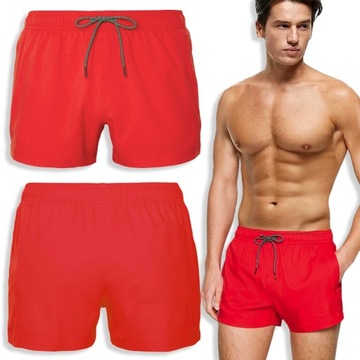 SZORTY Krótkie gładkie SPODENKI KĄPIELOWE MĘSKIE KĄPIELÓWKI #3XL