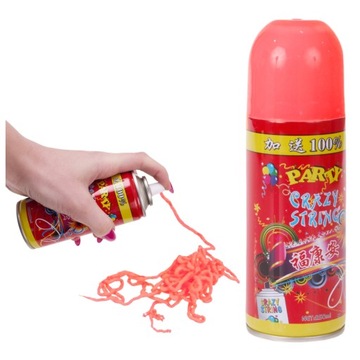 SERPENTYNA KONFETTI W SPRAYU PARTY URODZINY 250ml