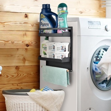 МАГНИТНАЯ ПОЛКА ДЛЯ ХОЛОДИЛЬНИКА-ОРГАНИЗАТОР ДЛЯ СПЕЦИЙ, 2 УРОВНЯ