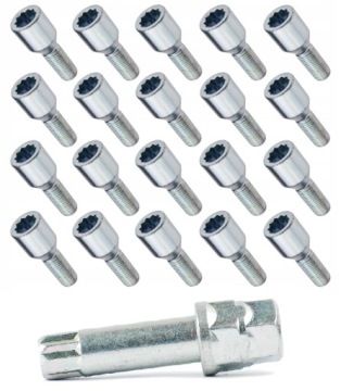 Úzké šrouby Torx 12x1,5x28 Opel Renault Bmw 20x Torx