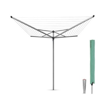 BRABANTIA - Suszarka ogrodowa 50 m - Mocowanie do gruntu, pokrowiec