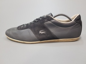 LACOSTE skórzane półbuty męskie sportowe trampki 44,5 / 29,5 cm