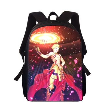 Backpack Anime Fate Gilgamesh 15 ”nadruk 3D plecak