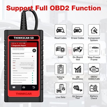 THINKSCAN SD2 THINKCAR Считыватель кодов ABS SRS