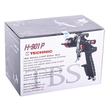 Краскораспылитель LVLP для покрасочного сопла 1,4 мм, 2-2,3 бар, покраска, 600 мл
