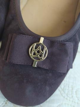 Балетки Kazar замшевые, туфли с логотипом 39
