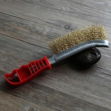 РУЧНАЯ ЩЕТКА С ЛАТУННЫМ ПОКРЫТИЕМ ЛАТУННАЯ ЩЕТКА ДЛЯ ЧИСТКИ ДИСКОВ
