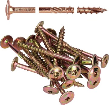 Шурупы столярные TORX с пластинчатой ​​головкой 8x160 50шт. ДЛЯ ДЕРЕВЯННОЙ КРЫШИ,