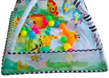 ОБРАЗОВАТЕЛЬНЫЙ КОВРИК ДЛЯ МАЛЫШЕЙ БОЛЬШОЙ ИНТЕРАКТИВНЫЙ МЯГКИЙ ИГРОВОЙ МЯЧ С ШАРИКАМИ