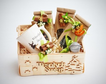 КРАСИВЫЙ Рождественский подарок: КРУЖКА, ЧАЙНАЯ КОРЗИНКА, СЕЙЧОК