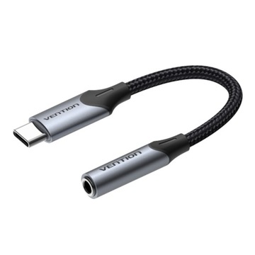 VENTION ADAPTER PRZEJŚCIÓWKA USB-C NA MINIJACK 3.5MM AUX HI-FI DO TELEFONU