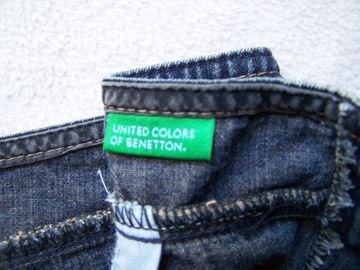 SPÓDNICA DAMSKA JEANSOWA COTTON 42 BENETTON