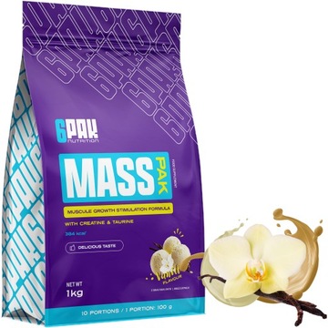 MASS PAK 1KG GAINER COMPLEX BIAŁKO KREATYNA MASA