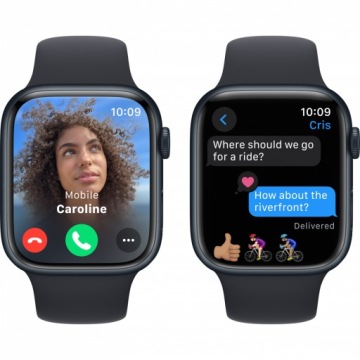 Умные часы Apple Watch Series 9 с GPS, 45 мм, КОРОБКА | РЕМЕНЬ | КАК НОВЫЙ