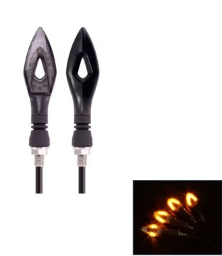 2x LED DIRECTION SIGNALS MOTOR QUAD FLASHING DYNAMIC SHAKES