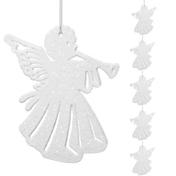 BOMBKI CHOINKOWE ANIOŁKI ZAWIESZKI CHOINKĘ 11cm