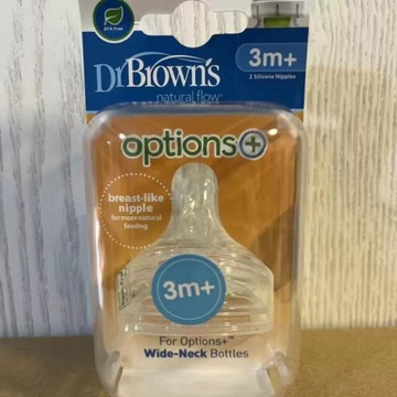 Соска-пустышка DRBROWNS Natural Flow Level 2 3 м+ 2 шт.