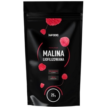 МАЛИНА сублимированная 100% ЦЕЛЬНЫЕ фрукты 25г HiFOOD