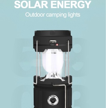 СОЛНЕЧНАЯ МНОГОФУНКЦИОНАЛЬНАЯ USB СВЕТОДИОДНАЯ АККУМУЛЯТОРНАЯ ЛАМПА для выживания в кемпинге