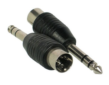 Przejście DIN5 wt(180stopni)-Jack6,3mm wt 1 sztuka