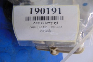 AUDI A3 8P 5D ZÁMEK LEVÝ ZADNÍ