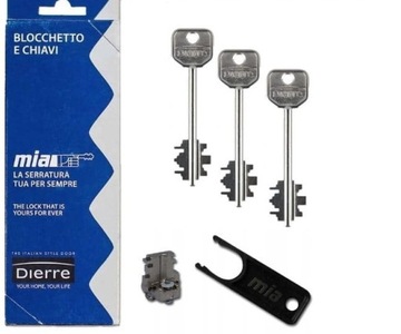 WKŁADKA DO ZAMKA DIERRE MIA BLO 3110 3 KLUCZE 92mm